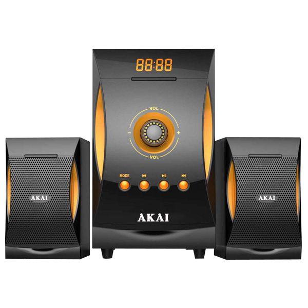 Sistem boxe AKAI SS032A-3515. 2.1, Bluetooth, MP3, FM, SD, 18W+10Wx2, Negru 