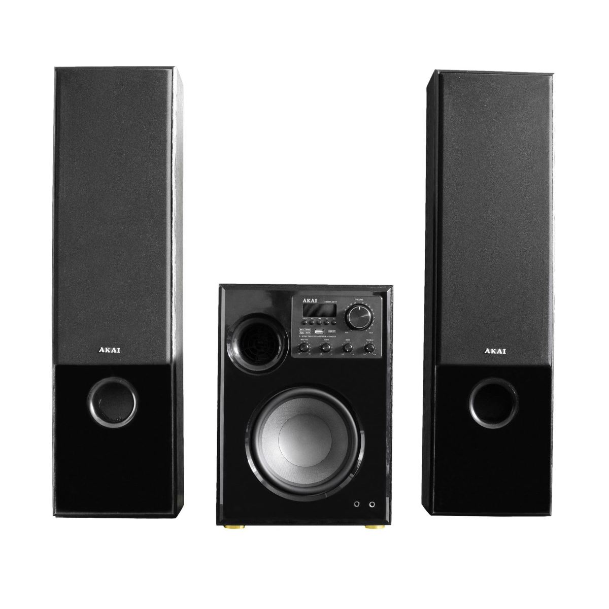 Sistem audio AKAI SS034A-66T, Bluetooth, USB, Karaoke, Negru