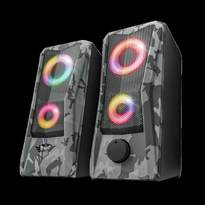Boxe Stereo Trust GXT 606 Javv RGB-Illuminated 2.0 Speaker Set