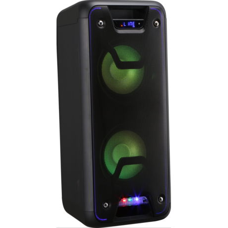 Boxa portabila Vortex VO2602, 60W, Microfon wireless, Funcție înregistrare, Telecomandă, Litiu-Ion, Autonomie 3.5 ore, Bluetooth, USB/SD, Negru