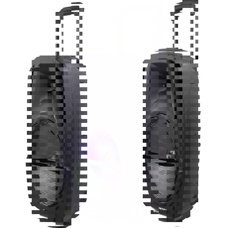 Boxă portabilă Vortex VO2604, 50 W, Bluetooth, USB/SD, Microfon, Radio, Autonomie 4 ore (max.), Telecomandă, Baterie Li-Ion, Negru