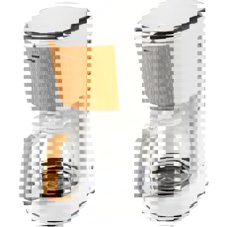 Cafetiera Heinner HCM-WH900BB, 900 W, 1.25 L, Filtru detasabil, Functie anti-picurare, Oprire automata, Alb