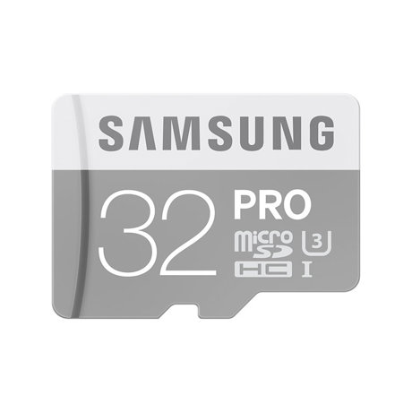 Card memorie MicroSD Samsung, 32GB, PRO U3, MB-MG32EA/EU, Clasa 10, UHS-I