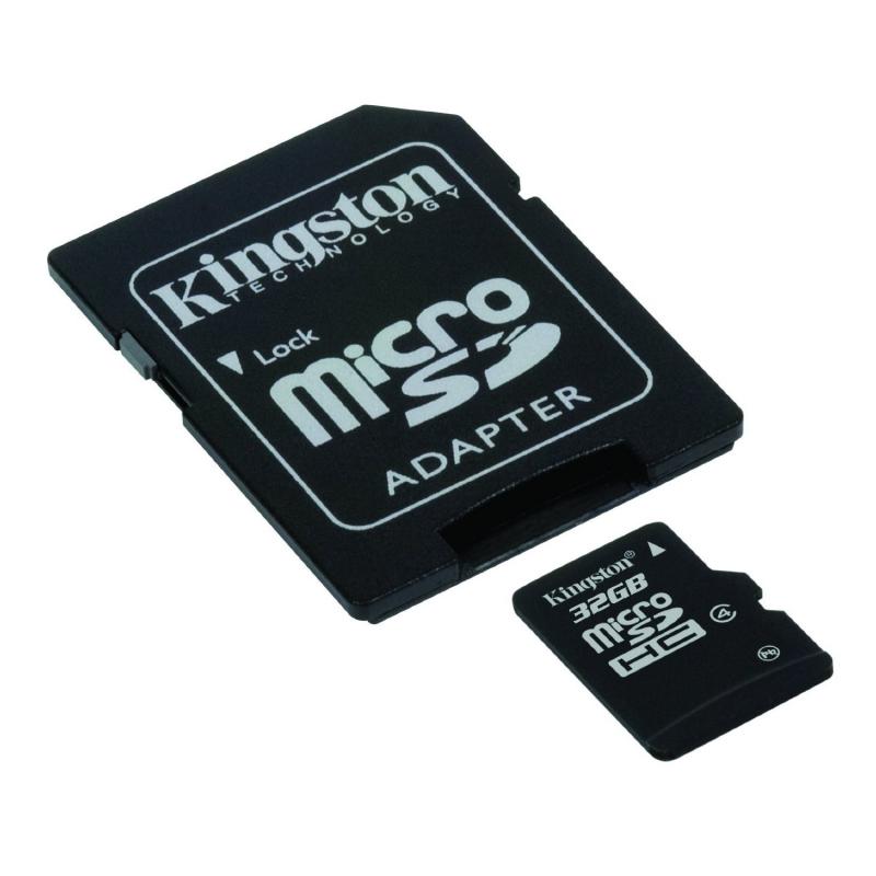 Card memorie Kingston Micro SDHC 32GB Clasa 4 + Adaptor SD