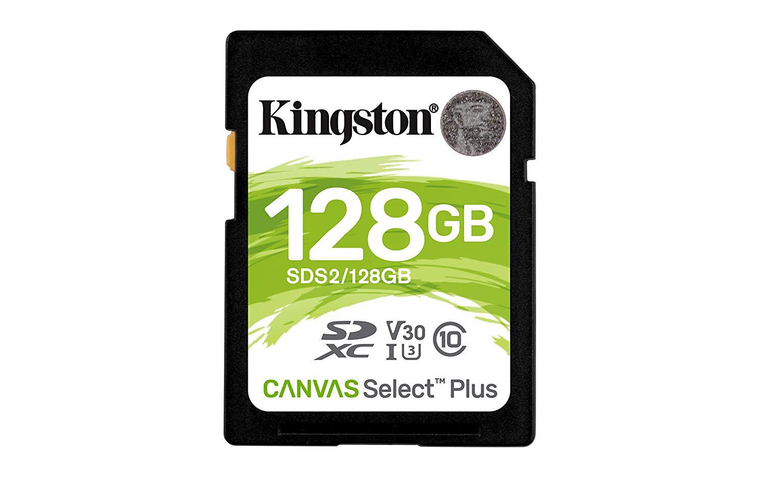 Card de Memorie SD Card Kingston, 128GB, Canvas Select Plus, Clasa 10 UHS-I, R/W 100/85 MB/s, Format: exFAT