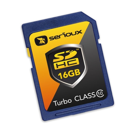 Serioux Card SDHC 16GB, turbo speed, class 10