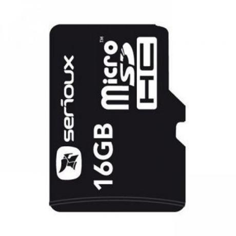 Card memorie Serioux Micro SDHC 16GB Clasa 4 + Adaptor SD