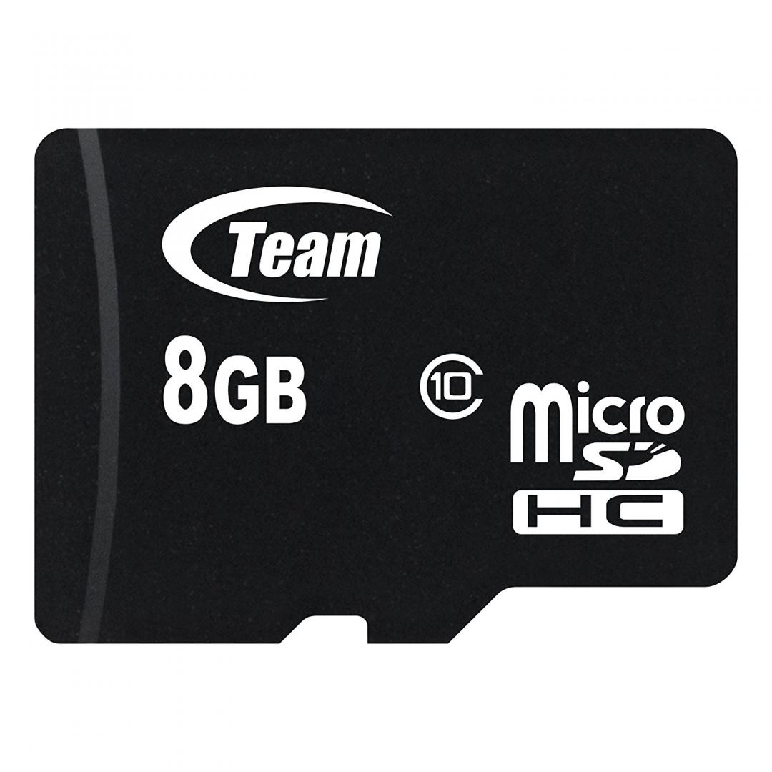 Card de Memorie MicroSD Team Group, 8GB, Clasa 10, Read 20 MB/s, Write 14MB/s