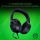 Casti gaming cu microfon Razer Kraken X Lite Immersive, Negru