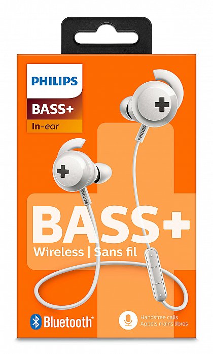 Casti bluetooth Philips SHB4305WT/00, BASS+ edition