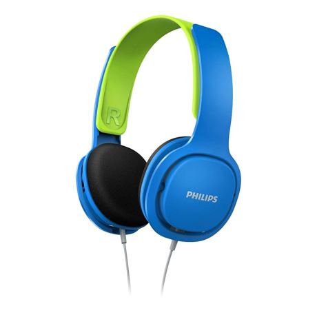 Casti audio pentru copii Philips SHK2000BL/00, Albastru/Verde 1 buc