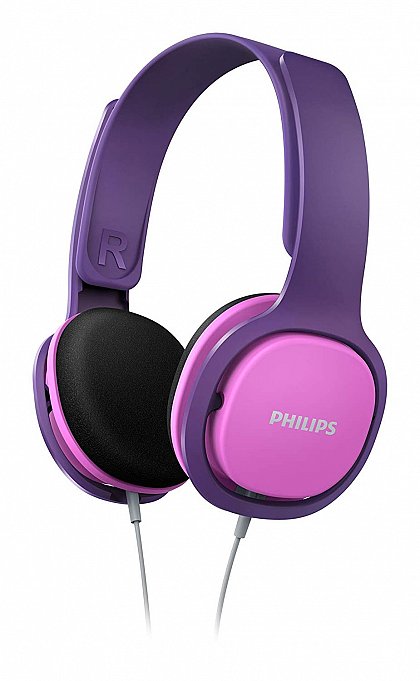 Casti audio pentru copii Philips SHK2000PK/00, Roz/Mov