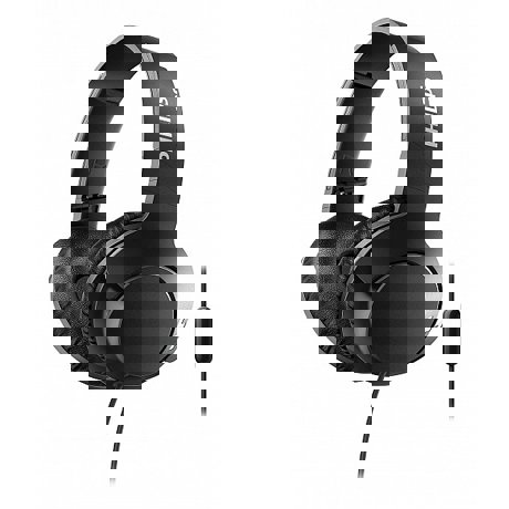 Casti audio Philips Bass+ SHL3175BK/00, microfon, cablu 1.2m, Negru