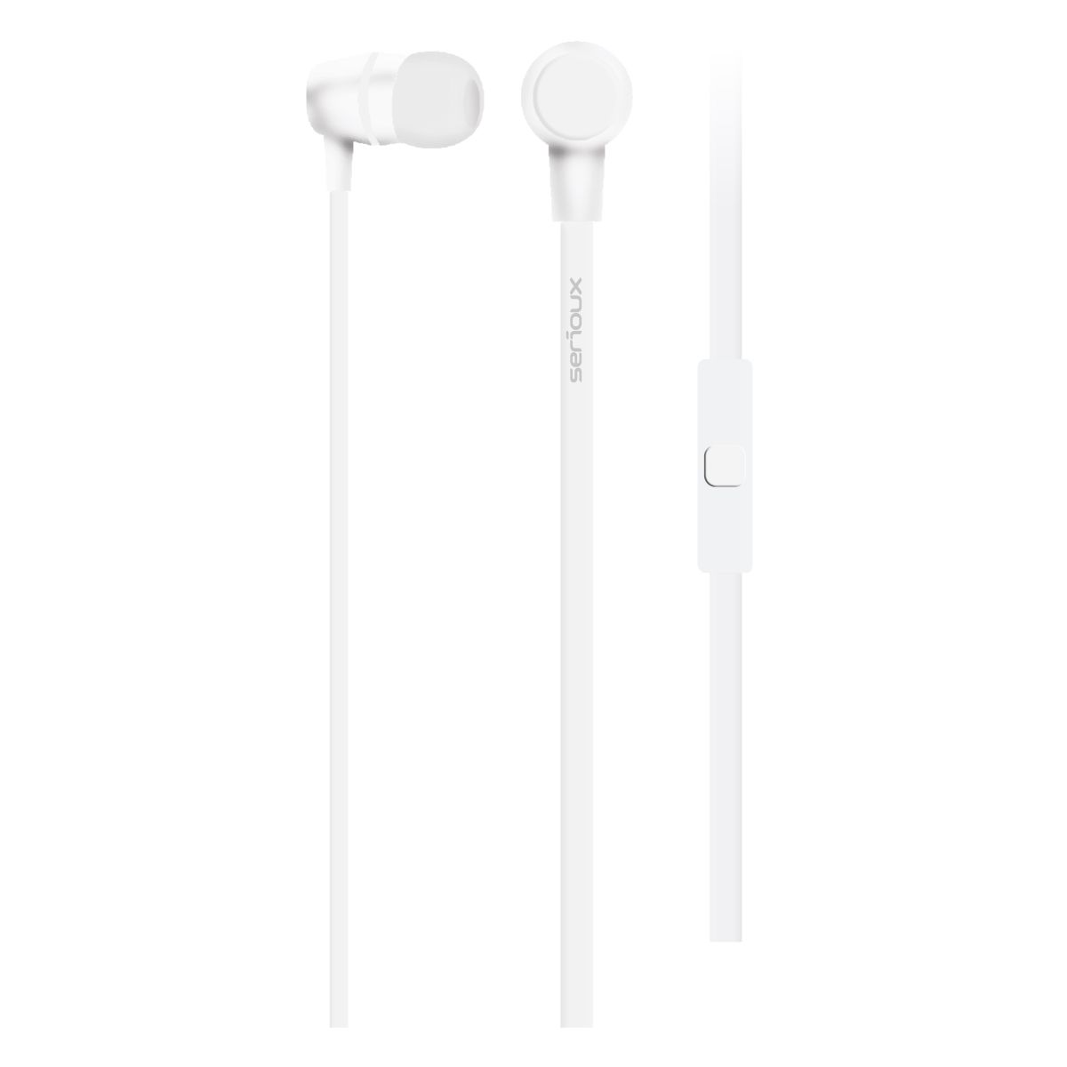 Casti cu microfon Serioux, in-ear, SRXA-HDPHWHT