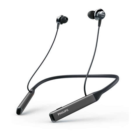 Casti audio wireless Philips TAPN505BK/00, Bluetooth v5.0, Hi-Res Audio, microfon, redare 14 ore, Negru