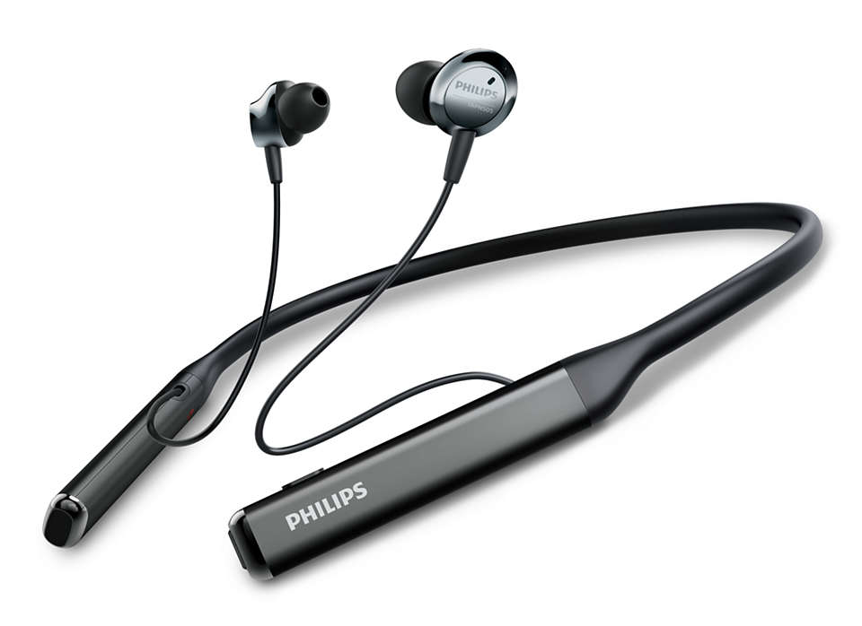 Casti audio wireless Philips TAPN505BK/00, Bluetooth v5.0, Hi-Res Audio, microfon, redare 14 ore, Negru