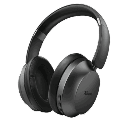 Casti cu microfon wireless Trust Action Eaze, Bluetooth, Negru