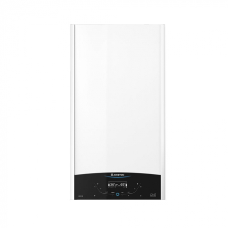 Centrala termica in condensatie pe gaz Ariston Genus One System 30, Doar pentru incalzire, Functie Auto, Functie confort, Display tactil, 30 kw, Alb, 3301028