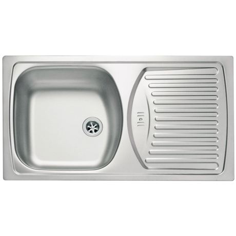 Chiuveta Alveus BASIC 150 Satin Stanga 1009460, 780 x 435 x 150, 1B 1D