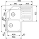 Chiuveta Franke Angolo 101.0001.044 STX 621-E