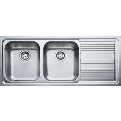 Chiuveta Franke Logica LLX 621, 1160x500, 2 cuve stanga, Inox satinat, 101.0150.851