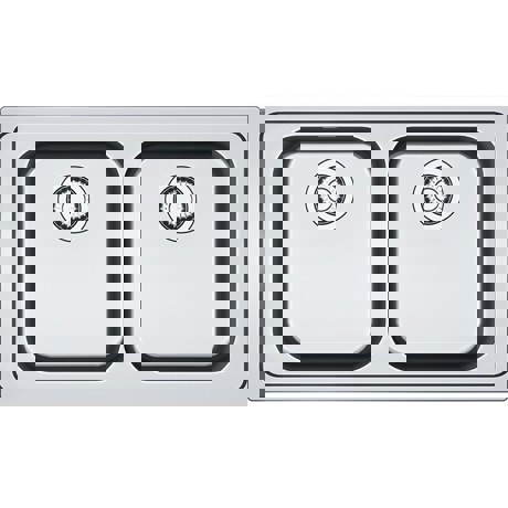 Chiuveta Franke Smart SRX 620 Inox lucios 101.0356.664, 860x500, 2B, Margine slim
