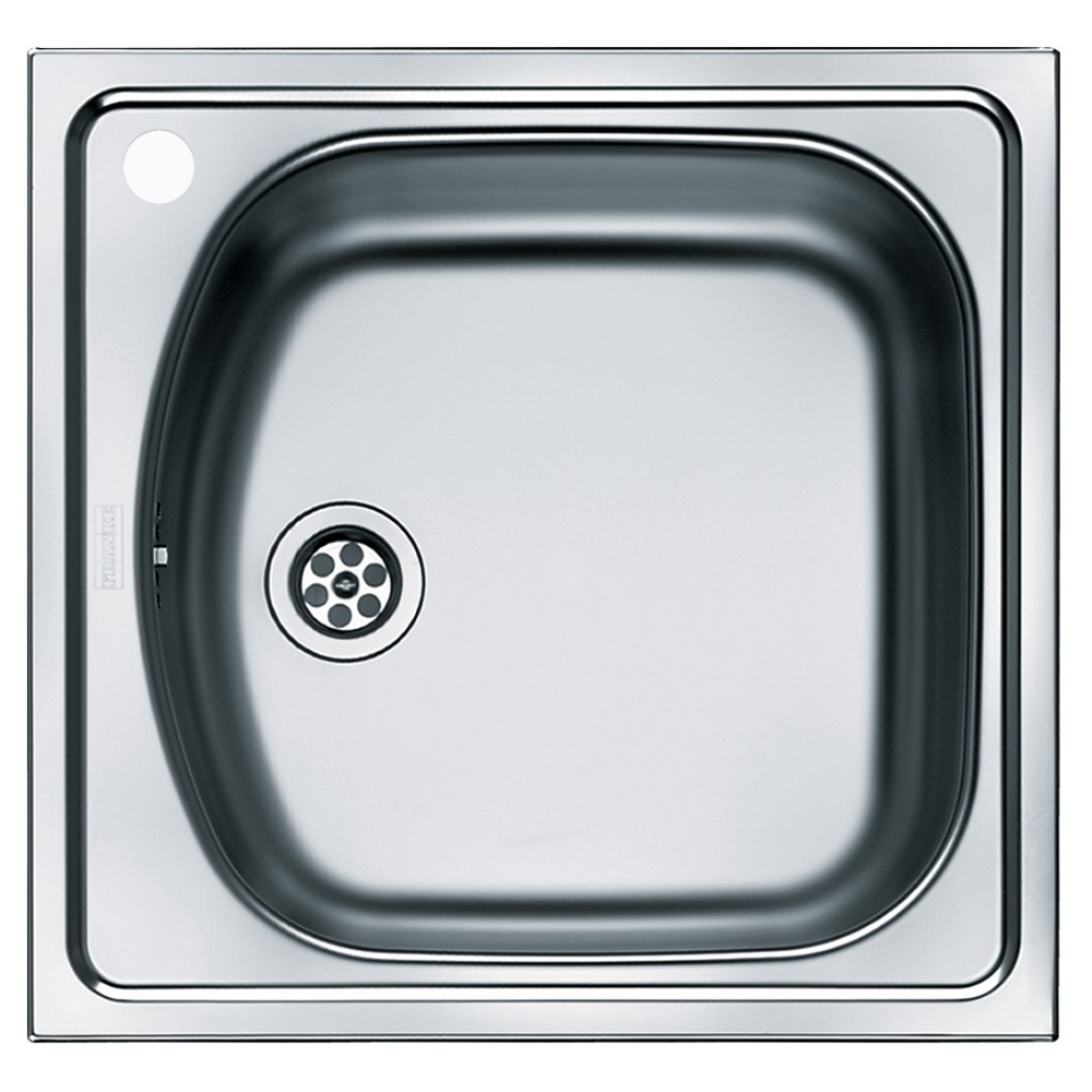 Chiuveta Franke ETN 610-36, 45.5.x43.5 cm, 1 cuva orificiu baterie stanga, Inox satinat, 101.0631.979