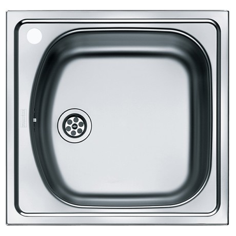 Chiuveta Franke ETN 610-36, 45.5.x43.5 cm, 1 cuva orificiu baterie stanga, Inox satinat, 101.0631.979