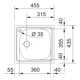 Pachet Franke 101.0636.526, Chiuveta ETL 610-36, + Baterie Basic Crom