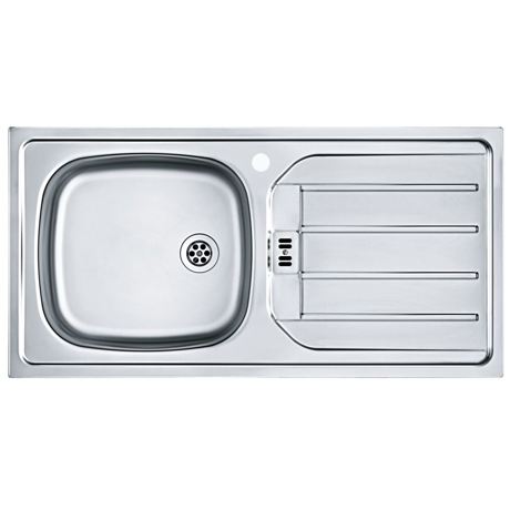 Chiuveta Franke ESL 614-86, 86x43.5 cm, Cuva stanga, Inox dekor, 101.0631.991