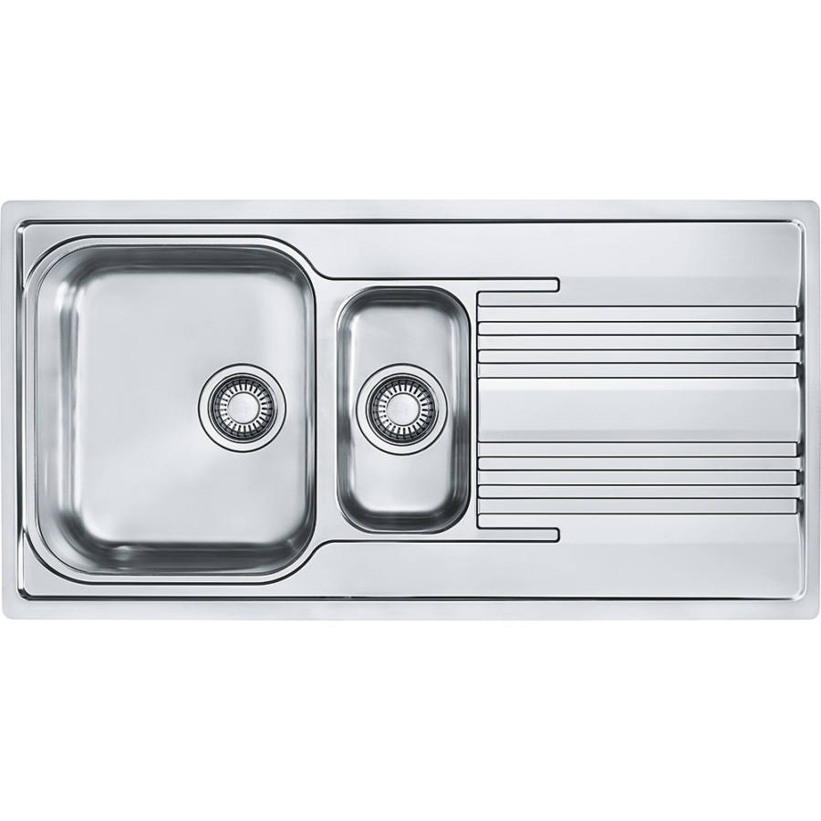 Chiuveta Franke Smart SRX 651 Inox lucios 101.0356.885, 1000x500, 1 ½ B 1D, Cuva stanga, Margine slim