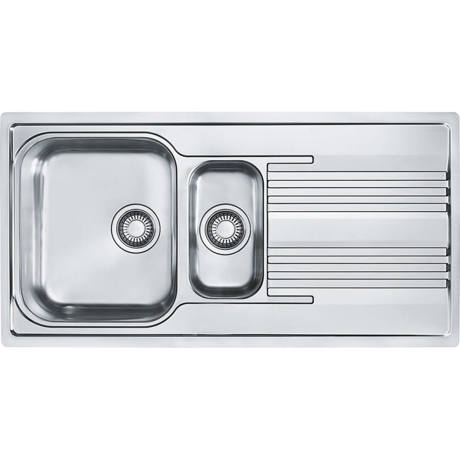 Chiuveta Franke Smart SRX 651 Inox lucios 101.0356.885, 1000x500, 1 ½ B 1D, Cuva stanga, Margine slim