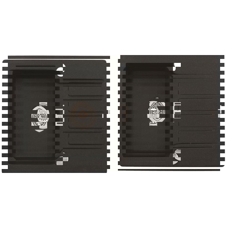 Chiuveta Alveus Niagara 30 A91 Carbon 1123091, 1B 1D, 780 x 435 x 160