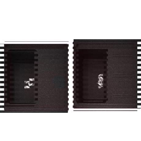 Chiuveta Franke Impact 114.0177.614 IMG 611-L, 970 x 500mm, Pop up, 1 cuva, Fragranit, Dark Brown