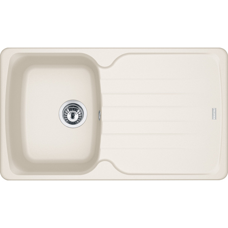 Chiuveta Franke Antea 114.0477.983 AZG 611, 860 x 500mm, Pop up, 1 cuva, Fragranit, Vanilla