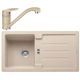 Pachet Franke 114.0491.718 chiuveta fragranite STG 614-86 avena + Baterie Franke Novara Plus avena 115.0470.654