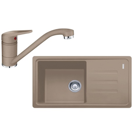 Pachet Franke 114.0570.096, Chiuveta BSG 611-78, 780x500mm, t+ Baterie Franke Novara Plus, Oyster