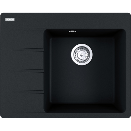 Chiuveta Franke Centro CNG 611/211-62, Fragranit, 62x50 cm, Cuva dreapta, Nero 114.0633.129