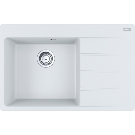 Chiuveta Franke Centro CNG 611/211-78, Fragranit, 78x50 cm, Cuva stanga, Alb 114.0633.144