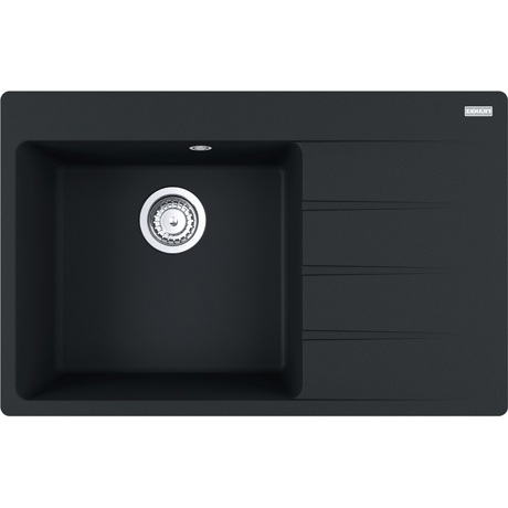 Chiuveta Franke Centro CNG 611/211-78, Fragranit, 78x50 cm, Cuva stanga, Negru mat 114.0633.145