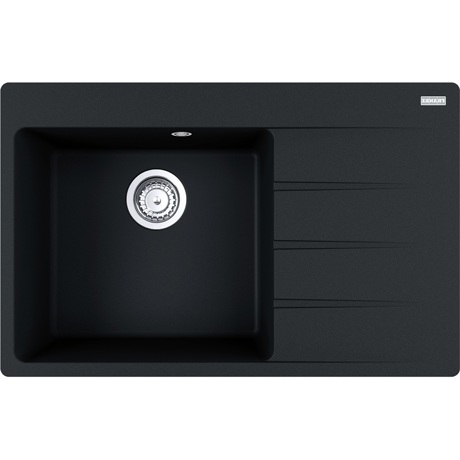 Chiuveta Franke Centro CNG 611/211-78, Fragranit, 78x50 cm, Cuva stanga, Nero 114.0633.150