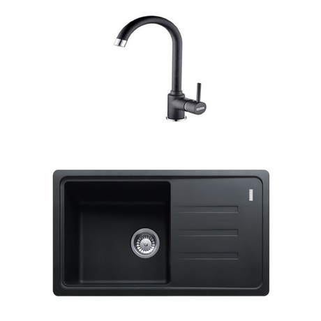 Pachet Franke 114.0660.671 Chiuveta BSG 611-78 S 780x435mm + Baterie POLA, Grafite