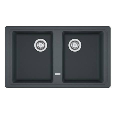 Chiuveta Franke Fragranite Basis BFG 620 Grafite 114.0660.016, doua cuve simetrice, 860x500x200mm