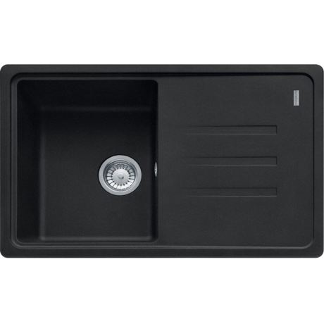 Chiuveta Franke Malta BSG 611-78 114.0660.017, 1 cuva, 780x500 mm, Negru