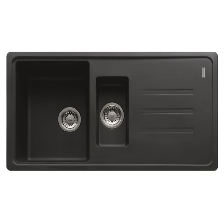 Chiuveta Franke BSG 651, 114.0660.018, 970x500mm, 2 cuve, Tehnologie Sanitized, Grafite 