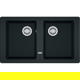 Pachet Franke 114.0660.114 chiuveta fragranite BFG 620  + baterie Novara Plus, Negru 
