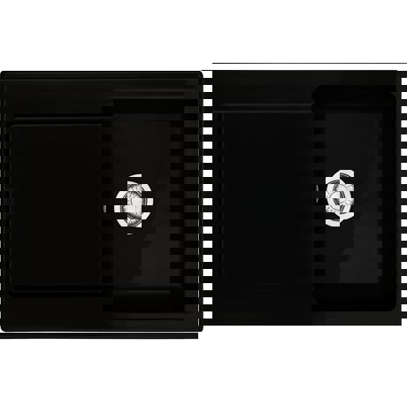 Chiuveta Franke Maris MRK 611-78 Nero Fraceram 124.0381.404, 780 x 510, 1B 1D, Negru