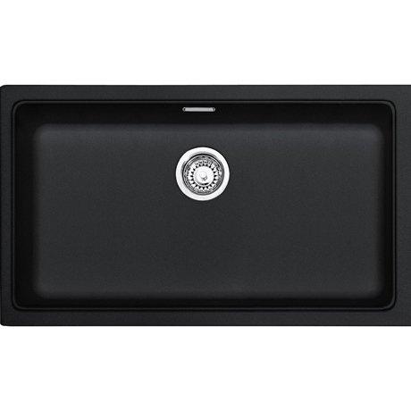 Chiuveta Franke Kubus 125.0250.193 KBG 110-70, 802x460mm, 1 cuva, Fragranit, Negru