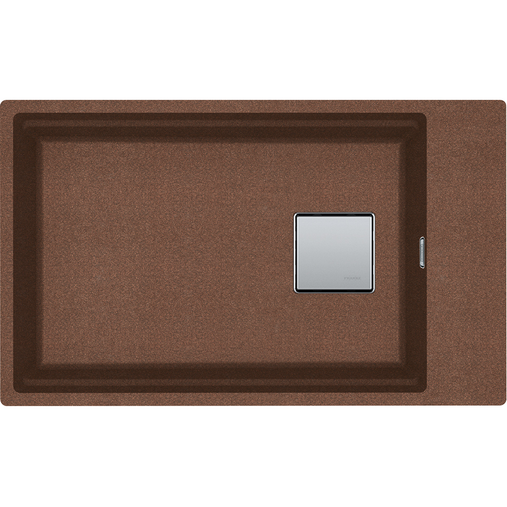 Chiuveta Franke Kubus 2 125.0543.947 KNG 110-62, 760x460mm, 1 cuva, Fragranit, Copper Gold