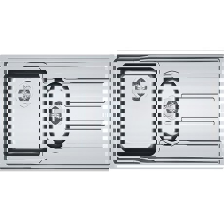 Chiuveta Franke Aton 127.0204.603 ANX 251, 1004x514 mm, Picurator dreapta, 2 cuve, Inox satinat
